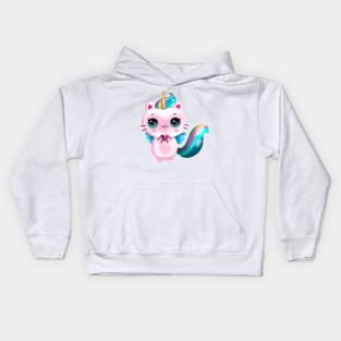 кот единорог Kids Hoodie